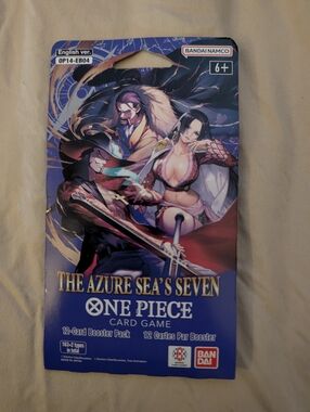 One Piece Card Game The Azure Sea's Seven OP-014 Booster [ENG] 1 Sleeved Pack!!!